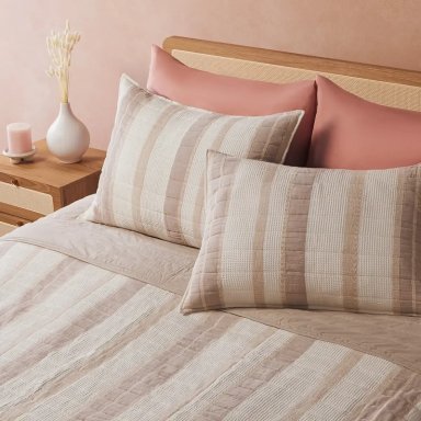 CUBRECAMA MAISON LINETT TEJIDO 2 PLAZAS TAUPE - 2