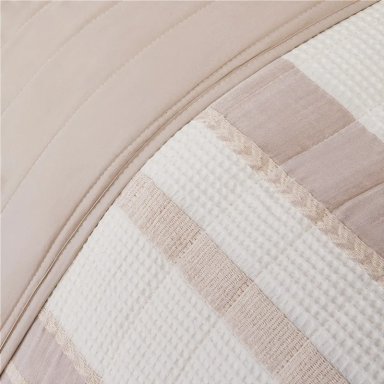 CUBRECAMA MAISON LINETT TEJIDO 2 PLAZAS TAUPE - 3