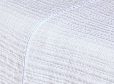 CUBRECAMA MAISON LINETT STITCHING WHITE 2 PLAZAS BLANCO - 3