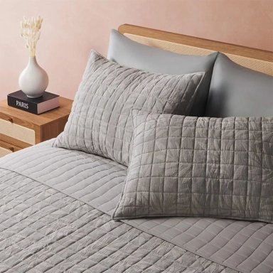 CUBRECAMA MAISON LINETT 2 PLAZAS GRIS - 2