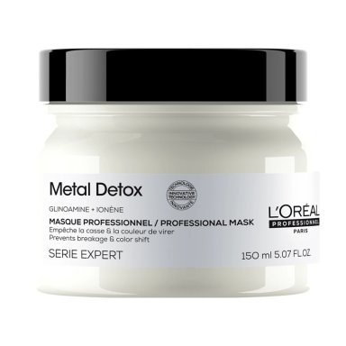 MINI MÁSCARA CABELLO LOREAL 150ML ANTI-QUIEBRE METAL DETOX - 1