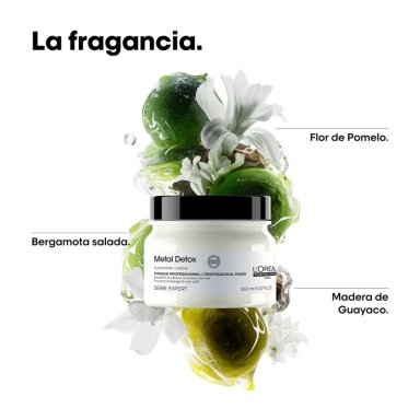 MINI MÁSCARA CABELLO LOREAL 150ML ANTI-QUIEBRE METAL DETOX - 5