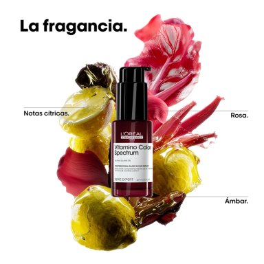 TRATAMIENTO CAPILAR LOREAL PROFESSIONNEL 30ML GLASS SHINE CUIDADO DEL COLOR VITAMINO COLOR SPECTRUM - 7