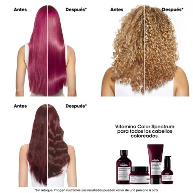 TRATAMIENTO CAPILAR LOREAL 50ML GLASS SHINE CUIDADO DEL COLOR VITAMINO COLOR SPECTRUM - 4