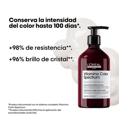 ACONDICIONADOR LOREAL PROFESSIONNEL 500 ML CUIDADO DEL COLOR VITAMINO COLOR SPECTRUM 500ML - 2