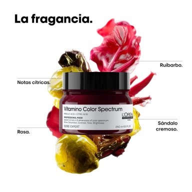 MÁSCARA CABELLO LOREAL 250ML CUIDADO DEL COLOR VITAMINO COLOR SPECTRUM - 6