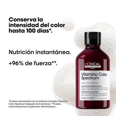 SHAMPOO LOREAL 300ML CUIDADO DEL COLOR VITAMINO COLOR SPECTRUM - 2