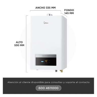 CALEFONT GAS NATURAL 10 LT MIDEA MGWH10-20EQP-GN - 4