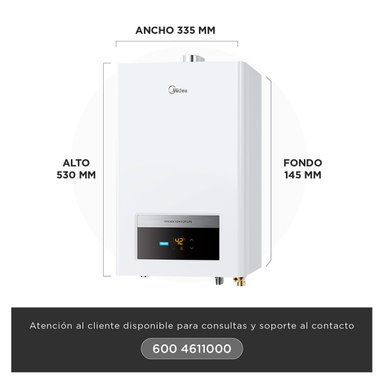 CALEFONT GAS NATURAL 10 LT MIDEA MGWH10-20EQP-GN - 7