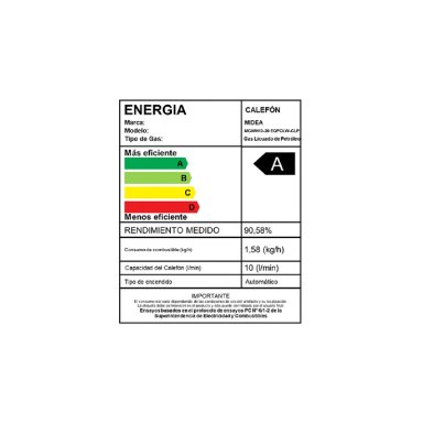 CALEFONT GAS NATURAL 10 LT MIDEA MGWH10-20EQP-GN - 10