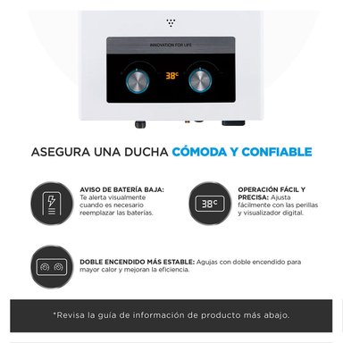 CALEFONT GAS LICUADO 10 LT MIDEA MGWH10-20MDN-GL - 3