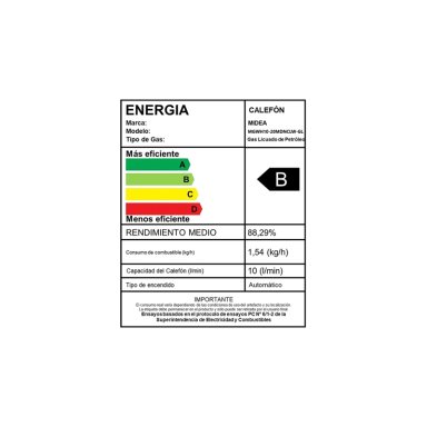 CALEFONT GAS LICUADO 10 LT MIDEA MGWH10-20MDN-GL - 10