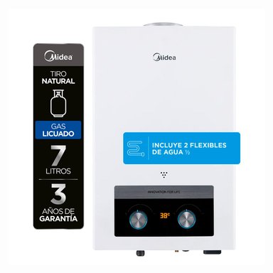 CALEFONT GAS LICUADO 7 LT MIDEA MGWH7-14MDN-GL - 1