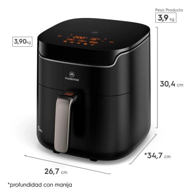 FREIDORA MADEMSA 5.6 LT DIGITAL MAF45 - 2