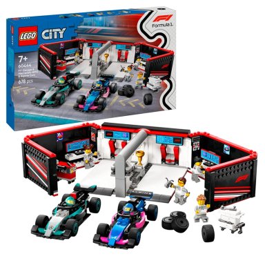 JUEGO BLOQUE LEGO F1 TALLER MERCEDES Y ALPINE - 1
