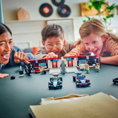 JUEGO BLOQUE LEGO F1 TALLER MERCEDES Y ALPINE - 3