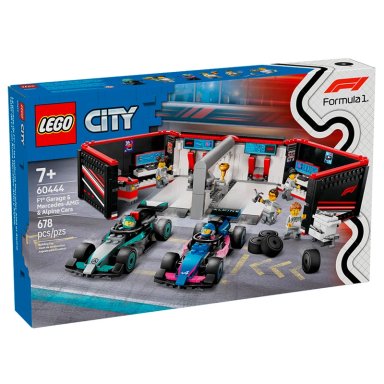 JUEGO BLOQUE LEGO F1 TALLER MERCEDES Y ALPINE - 4