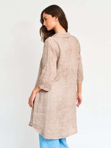 VESTIDO LARGO LINO MUJER CACHAREL ITALIA - 2