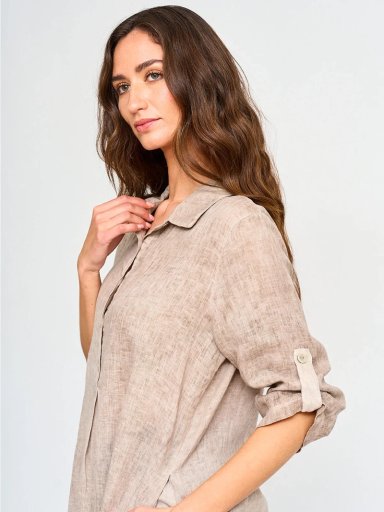 VESTIDO LARGO LINO MUJER CACHAREL ITALIA - 3
