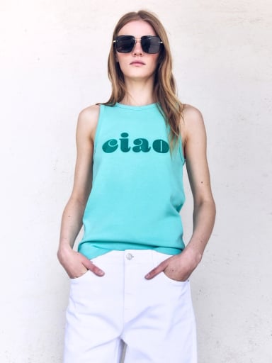 POLERA SIN MANGAS ALGODÓN MUJER SFERA - 4