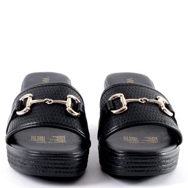 SANDALIAS MUJER VIA UNO NEGRO 22642611  - 3
