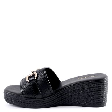 SANDALIAS MUJER VIA UNO NEGRO 22642611  - 4