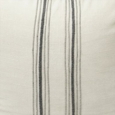 COJÍN MAISON LINETT LINO LÍNEAS 60X60 CM TAUPE - 2