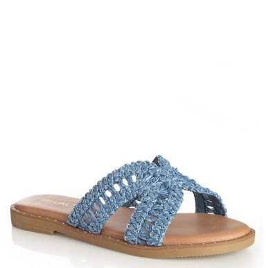 SANDALIAS MUJER VIA UNO AZUL 22601625 - 2