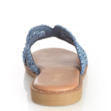 SANDALIAS MUJER VIA UNO AZUL 22601625 - 4