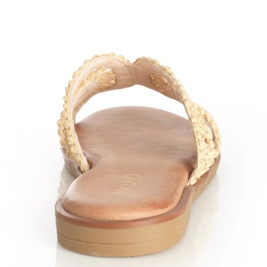 SANDALIAS MUJER VIA UNO BEIGE 22601625 - 4