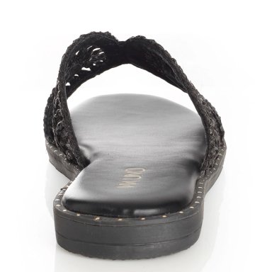 SANDALIAS MUJER VIA UNO NEGRO 22601625 - 4