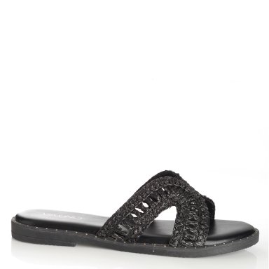 SANDALIAS MUJER VIA UNO NEGRO 22601625 - 1