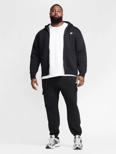 POLERÓN CON CIERRE HOMBRE NIKE FN3861-010 NEGRO CLUB - 7