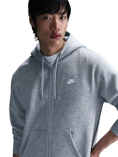 POLERÓN CON CIERRE HOMBRE NIKE FN3861-063 GRIS CLUB - 5