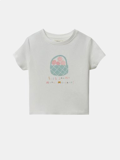 POLERA MANGA CORTA ALGODÓN NIÑA SFERA BLANCO - 1