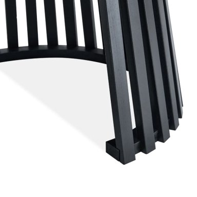 JUEGO DE COMEDOR RIPLEY HOME RANURADO 6S NEGRO - 6