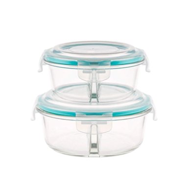 SET X2 TAPERS RIPLEY HOME REDONDO VIDRIO CON DIVISIÓN - 1
