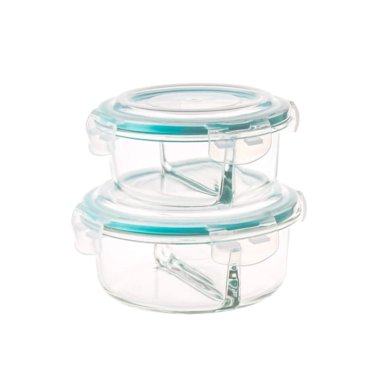 SET X2 TAPERS RIPLEY HOME REDONDO VIDRIO CON DIVISIÓN - 2
