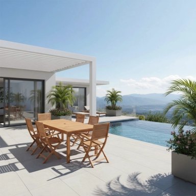 JUEGO DE COMEDOR RIPLEY HOME TARIFA 4 SILLAS + 2 SITIALES - 1