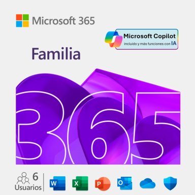 SOFTWARE MICROSOFT OFFICE 365 FAMILY 12 MESES DIGITAL - 1