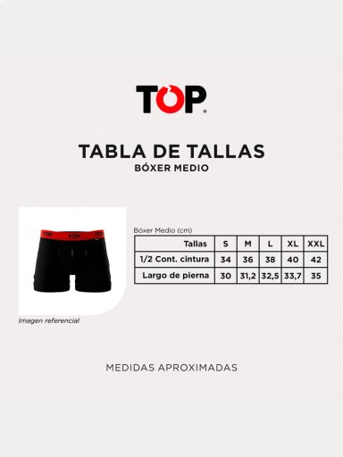 PACK 4 BÓXERS ALGODÓN HOMBRE TOP MULTICOLOR 208P4C3 - 6