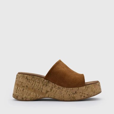 SANDALIAS MUJER CACHAREL CUERO AMARA - 1