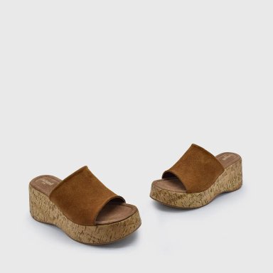 SANDALIAS MUJER CACHAREL CUERO AMARA - 2