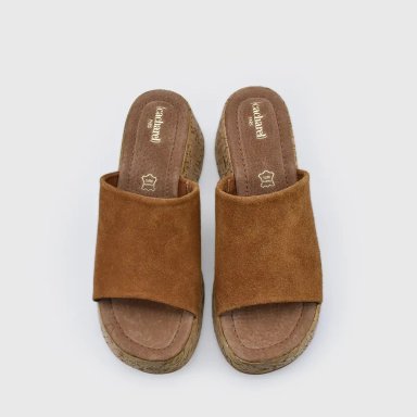 SANDALIAS MUJER CACHAREL CUERO AMARA - 4