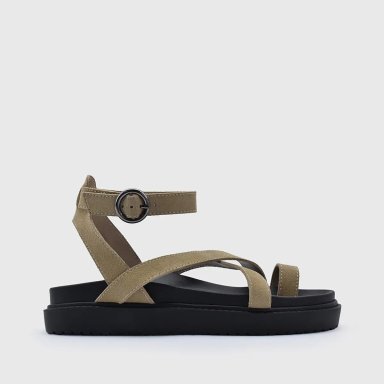 SANDALIAS MUJER BARBADOS CUERO BASCA - 1
