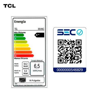 SMART TV TCL LED 4K UHD 55” 55V6C - 12