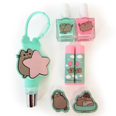 SET MAQUILLAJE GIFT CON FUNDA PUSHEEN AQUA - 2