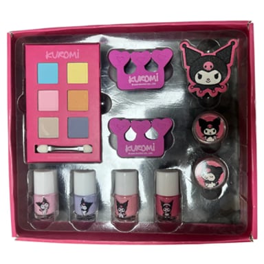 SET SOMBRAS + 4 ESMALTES + LIP BALM KUROMI - 1