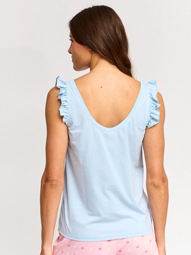 POLERA DE PIJAMA SIN MANGAS MUJER INDEX VUELOS - 2