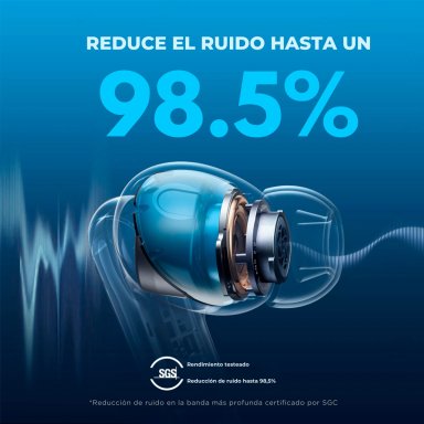 AUDÍFONOS SOUNDCORE TRUE WIRELESS LIBERTY 4 NC BLUETOOTH CELESTE - 3